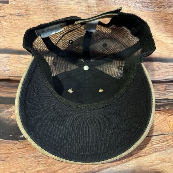 Carhartt 1889 Workwear Quality Hat Cap Canvas Meshback Adjustable Strap Brown - Picture 6 of 8